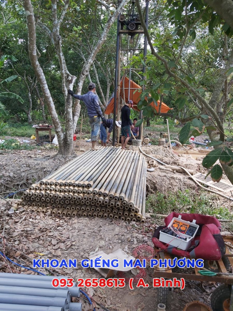 Khoan giếng mỏ cày, khoan gieng mo cay