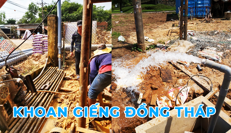 Khoan giếng nước sạch đồng tháp